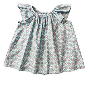 Shower Me With Love Girls Beautiful Blue Floral Casual Dress Size 3T